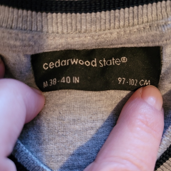 🌻 3 for $15. Cedarwood State mens tshirt. Size 38. - Picture 2 of 4